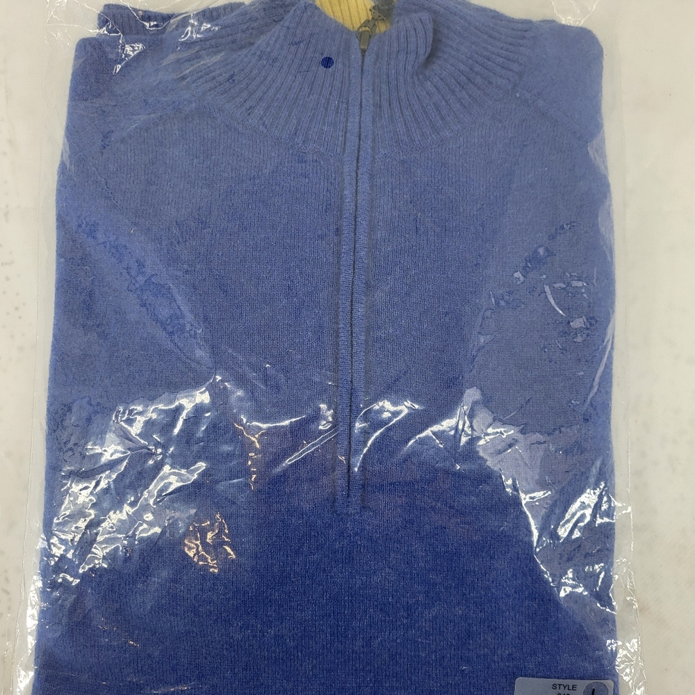 100% Cashmere Sweater 3/4 Zip